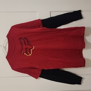 Red and Black Fox Tee